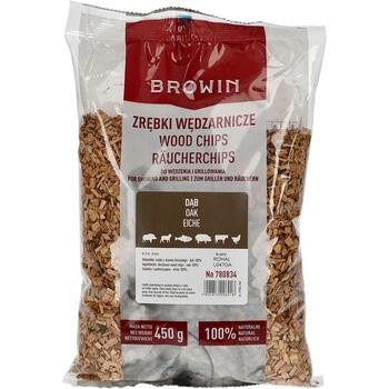 Browin Древесная щепа 780834, 450г, Дуб, KL 08, для копчения и гриля, средняя фракция (780834)