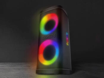 Супер праздничная Party Box с караоке для вечеринок 150W TWS Bluetooth FM USB microSD LED дисплей аккумуляторное питание чёрная SV-022402 Sven (SV-022402)