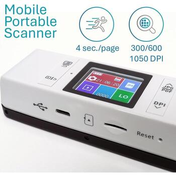 Iris rokas skeneris IRIScan Book 7 Dyslexic 464678, USB-C, 600 dpi, A4, akumulators (464678)