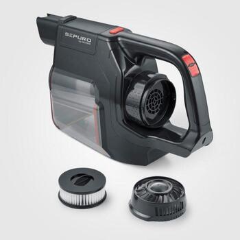 Severin Пылесос HV 7186, 450 W, 4 режима, 24 kPa, 3000 mAh, HEPA 13 фильтр, 60 мин, беспроводной (7186)