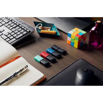 Kingston DataTraveler Exodia M USB флешка DTXM/64GB-2P, 64GB, USB 3.2 Gen 1, USB Type-A, 2 шт, черный синий, слайдер (DTXM/64GB-2P)