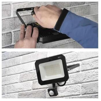 Emos LED прожектор SIMPO ZS2343, 50 W, 5000 lm, IP44, нейтрально-белый, PIR датчик, алюминий (ZS2343)
