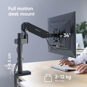 Onkron monitors dispeja piederums G75-B, maksimālā svara jauda 12 kg, minimālais ekrāna izmērs 33 cm (G75-B)
