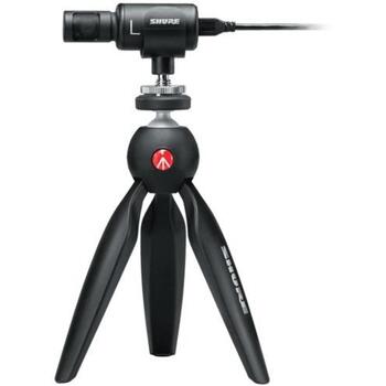 Shure MV88+ VIDEO KIT, настольный микрофон, MV88+DIG-VIDKIT, 24 бит, 48 кГц, 3.5 мм, USB, 1 см, 180 г, кардиоидный (MV88+DIG-VIDKIT)