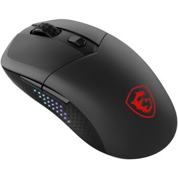 Msi USB datorpele VERSA 300 ELITE W, 26000 DPI, 6 pogas, 200h akumulatora darbības laiks, RGB apgaismojums (VERSA 300 ELITE W)