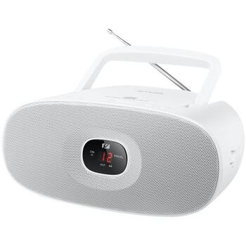 Muse портативный радиo CD-плеер MD-202RDW, AC 230V, FM/MW, LED-дисплей, CD-RW/CD-R/CD-DA, белый (MD-202RDW)