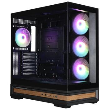 Zalman P40 NAMU BLACK, ATX Mid-Tower datora korpuss, 4x120mm ARGB ventilatori, 420mm VGA, 165mm CPU, 360mm radiators (P40 NAMU BLACK)