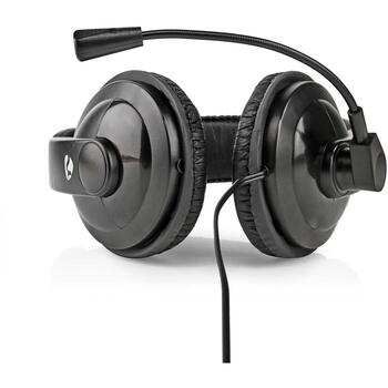 Nedis CHST210BK наушники с микрофоном, 40мм драйверы, CTIA, черные (CHST210BK)