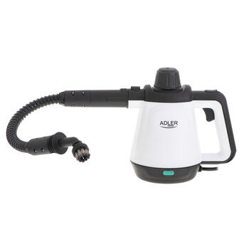 Unikāla 2in1 tvaika tīrīšanas iekārta ar slotu virsmām un grīdām 1200W 3.5bar 0.45L Balts Melns AD7038 Adler (AD 7038)