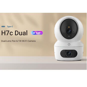 Ezviz H7C CS-H7c-44WF-W2 внутренняя 4MP 2K+ Pan & Tilt камера, 360°, 90°, 2.8/6mm, MicroSD до 512GB, Wi-Fi 6, ночное видение (CS-H7c-44WF-W2)