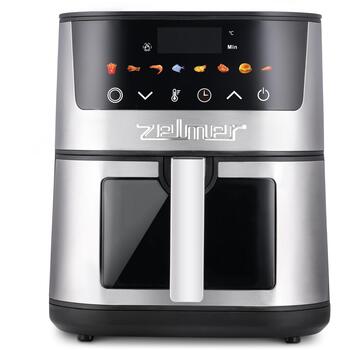 Zelmer Gaisa fritieris 72807099P, 1400 W, 5 l, 1 grozs, digitālais panelis, 8 programmas, 200 °C, 360 ° gaisa cirkulācija (72807099P)