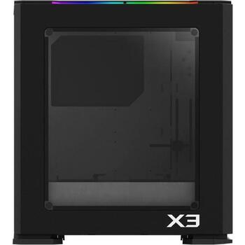 Zalman Корпус ПК X3 BLACK, ARGB вентилятор x4, Midi Tower, 3x3.5