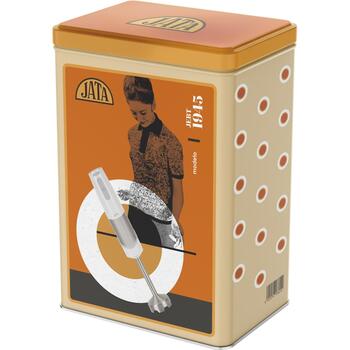 Jata Ручной блендер JEBT1945, 800 W, 2 мотора, нержавеющий стальной нож, эргономичная ручка, контейнер для хранения (JEBT1945)