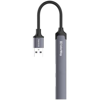 Colorway док-станция CW-HUB05, 2xUSB A 2.0, 1xUSB A 3.0, 1xUSB C 2.0, корпус из алюминиевого сплава (CW-HUB05)