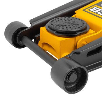 JCB гидравлический домкрат JCB-TZA830003, 3т, 508мм, 75мм, двухпоршневой, поворотные колеса, предохранительный клапан (JCB-TZA830003)