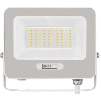 Emos LED prožektors GLARO ZS2234W, 30 W, 3000 lm, IP65, neitrāli balta, alumīnija, 120°, 20 000 h (ZS2234W)