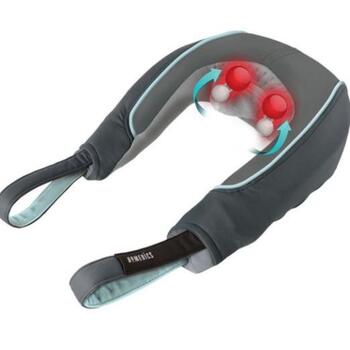 Homedics Masāžas ierīce NMS-255-EU, 36 W, pelēka, dziļi mīcoša, siltums, noņemams apvalks, automātiska izslēgšana (NMS-255-EU)