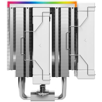 Deepcool Gaisa dzesētājs AK620 DIGITAL SE WH R-AK620-WHADMN-GJD, 68.99 cfm, 2x120mm, 28 dBA, PWM, ARGB, reāllaika displejs (R-AK620-WHADMN-GJD)