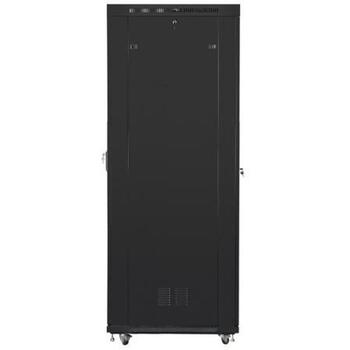 Lanberg монтажный шкаф 19 47U FF01-8047-12BL, 800кг, 80см, 232см, 100см, черный, стеклянная дверь, с замком, с LCD (FF01-8047-12BL)