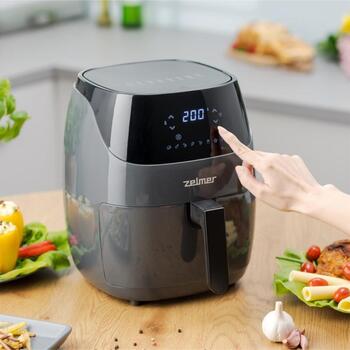 Zelmer Gaisa fritieris ZAF5502G 72805693P, 1500 W, 5 l, 8 programmas, automātiskā temperatūras izvēle, vēss rokturis (72805693P)