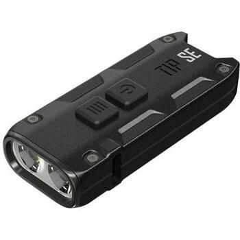 Nitecore TIPSEBLACK, Rokas lukturis, 700 lm, 2 x OSRAM P8, 2100 cd, 90 m, IP54, 500 mAh, 50 h, USB, melns (TIPSEBLACK)