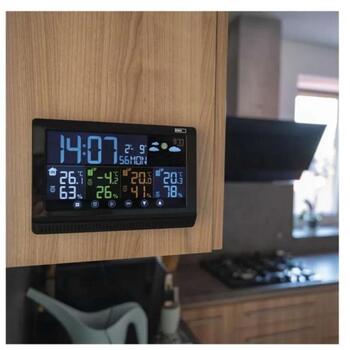 Emos Домашняя беспроводная метеостанция E8614, -10°C до +50°C, -40°C до +70°C, 3 датчика, USB-A выход, DCF часы (E8614)