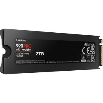 Samsung SSD M.2 MZ-V9P2T0GW 2TB, PCIe 4.0, Скорость чтения 7450 MB/s, Скорость записи 6900 MB/s, V-NAND MLC, Heatsink (MZ-V9P2T0GW)