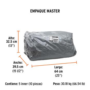 Īpaši izturīgs balts brezents 3х5m, 180g/m2 LT-35 TRUPER (LT-35)