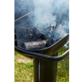 Barbecook Loewy 55 kokogļu grils āra ēdienu gatavošanai 55x33cm QuickStart QuickStop 59.8x35.4x101cm BC-CHA-1009 melns (BC-CHA-1009)