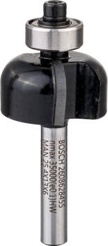 Padziļinājumu frēze 6 mm R1 4 mm, D 25,4mm,L12,6mm, Rokas frēzēm, malu frēzēm IELIEKTO GROPJU FRĒZE STANDARD FOR WOOD, 2608628455, BOSCH (2608628455)