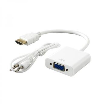 Sbox HDMI M.->VGA F. + Audio AD.HDMI-VGA+A, 1920x1200 при 60 Гц, 1920x1080 при 60 Гц, 0,2м, 24K позолоченные разъемы (AD.HDMI-VGA+A)