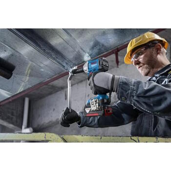 Bosch GDS 18V-350 Professional 06019M5020 18 V bezvadu profesionāls sitiena uzgriežņu atslēga bezsuku motors 3 griezes momenta līmeņi līdz 350 Nm 1/2″ bez akumulatora un lādētāja Zils/Melns (06019M5020)