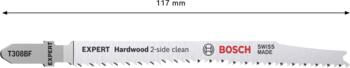 3 figūrzāģa asmeņi T308BF Hardwood clean, Figūrzāģiem EXPERT HARDWOOD 2-SIDE CLEAN T308BF FIGŪRZĀĢA ASMENS, 2608900543, BOSCH (2608900543)