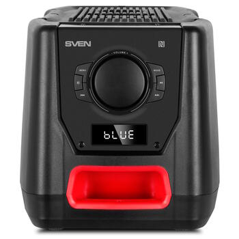 Супер праздничная Party Box для вечеринок 100W TWS Bluetooth FM USB microSD LED дисплей аккумуляторное питание чёрная SV-021689 Sven (SV-021689)