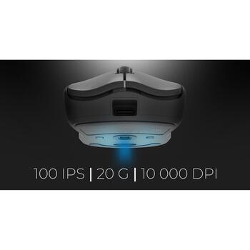 Genesis Zircon 500 G2 NMG-2113, spēļu pele, bezvadu, optiskā, 10000 dpi, 6 pogas, 2.4 GHz, Bluetooth, USB Type-C, melna (NMG-2113)