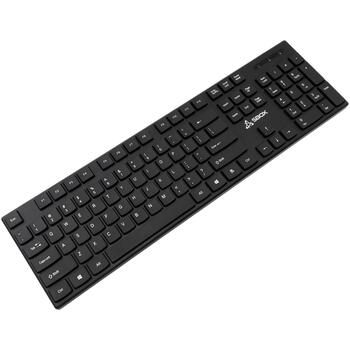 Sbox Клавиатура K-123US, 104/105 клавиш, мембранный переключатель, USB 2.0, 1,5м, черный, раскладка США (K-123US)