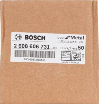 Fiber disks BestforMetal D=125 mm,K 24,1 gab., Mazām leņķa slīpmašīnām PRO R574 ŠĶIEDRU DISKS, 2608606731, BOSCH (2608606731)