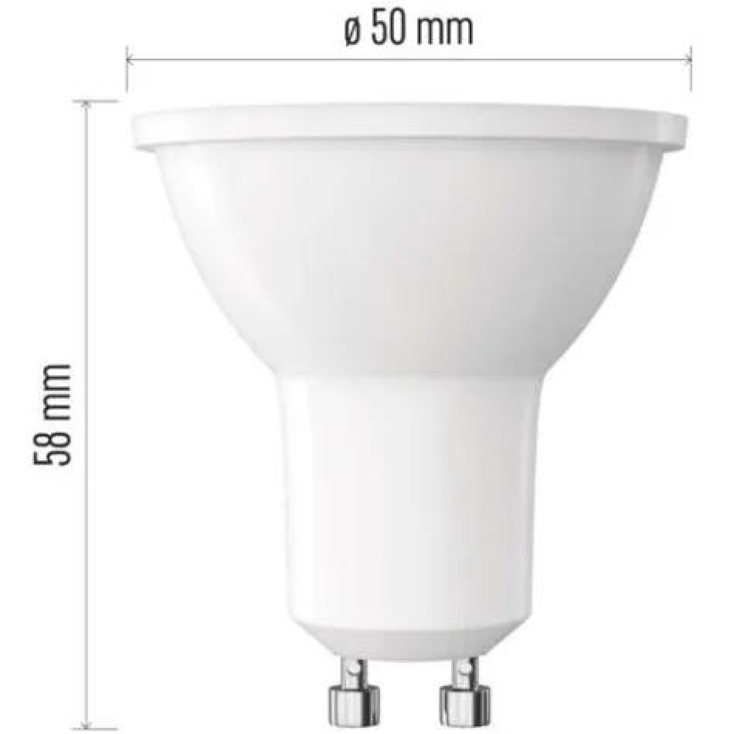 Emos LED лампа Classic MR16 GU10 ZQ8E22, 4 W, 450 lm, 230 V, 100°, 30000 ч, теплый белый, SMD, E, 80 (ZQ8E22)