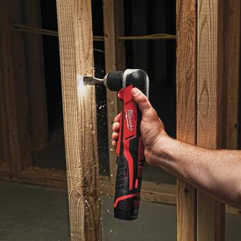Milwaukee M12 угловая дрель C12 RAD-0 4933416900, 12В, 0-800 об/мин, 22мм дерево, 10мм сталь, 12Нм, Li-ion, без аккумулятора (4933416900)