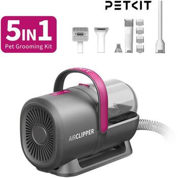 Petkit машинка для стрижки собак AIRCLIPPER, 309mm, 140mm, 220mm, серый цвет, 1.4L бак, 3 режима, 5500-6300 об/мин (LM4)