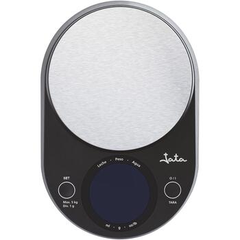 Jata Кухонные весы HBAL1220, нержавеющая сталь, 3xAAA 1,5V, высокая точность, функция тарирования, индикатор перегрузки (HBAL1220)