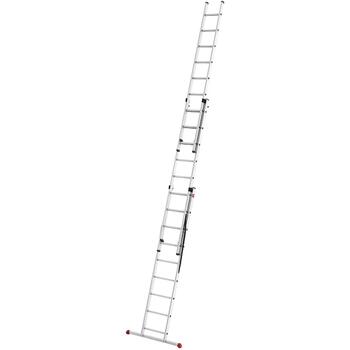HAILO ProfiStep Combi 037309007, 3x9 pakāpieni, 650cm, 150kg, alumīnijs, pašbloķējošs mehānisms (037309007)