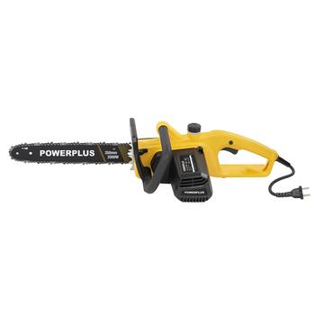 Powerplus цепная пила POWEG10020, 2000Вт, 350мм, 230В, 50Гц, 14м/с, 0.13л, автоматическая смазка цепи, низкая отдача (POWEG10020)