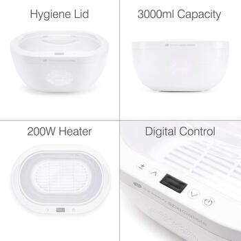 Rio Нагреватель для парафиновой ванны PWAX-EU/1,1, 2400г, Цифровой, Белый, Парафиновый воск, 3 режима нагрева, Автоотключение (PWAX-EU/1,1)