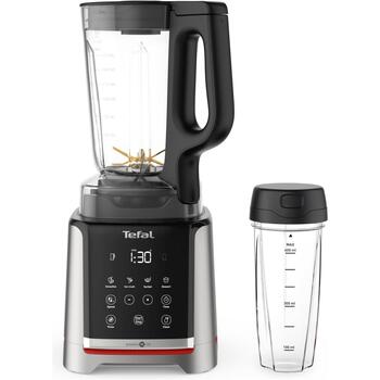 Tefal Блендер Infiny Mix+ BL91HD31, 1600 Вт, 2.6 Л, Tritan, 5 программ, дробление льда, нержавеющая сталь/черный (BL91HD31)
