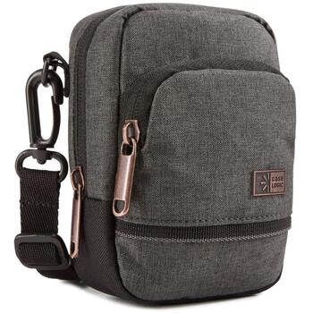 Case Logic Era CECS101 OBSIDIAN, kompakta kameras soma, 109g, 10.9x6.6x19.1cm, melange audums, melna, noņemama plecu siksna (3205278)