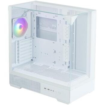 Zalman P40 PRISM WHITE корпус, Midi Tower, 1x120mm ARGB вентилятор, 3x2.5