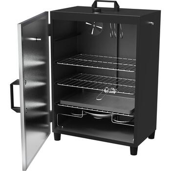 Browin 330260 электрическая коптильня с термостатом, 1600 Вт, 220-240 В, 50 Гц, IPX4, 0,8 мм, 8 кг/6 кг, 3 решетки, поддон (330260)