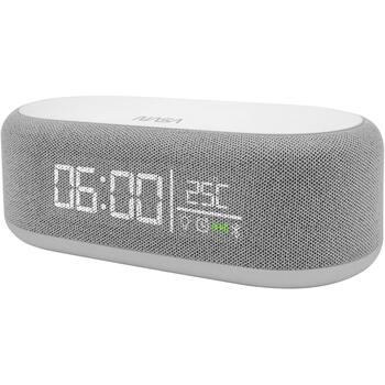 Nasa Bluetooth динамик/ будильник SPC400, 2x5W RMS, беспроводная зарядка 15W, USB-C, литий-ионный аккумулятор (SPC400)