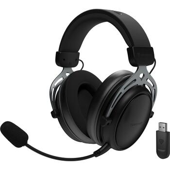 Genesis гарнитура Toron 706 NSG-2340, 50мм, 20-20000Гц, Bluetooth 5.1, 2.4 ГГц, 100ч, накладные, микрофон, черный (NSG-2340)